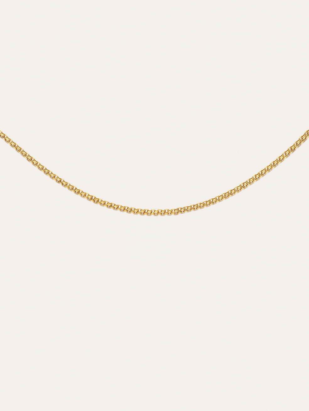 Collar Fine Tape Acero Baño Oro – SINGULARU