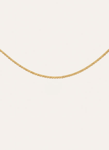 Fine Tape Stainless Steel Gold Necklace