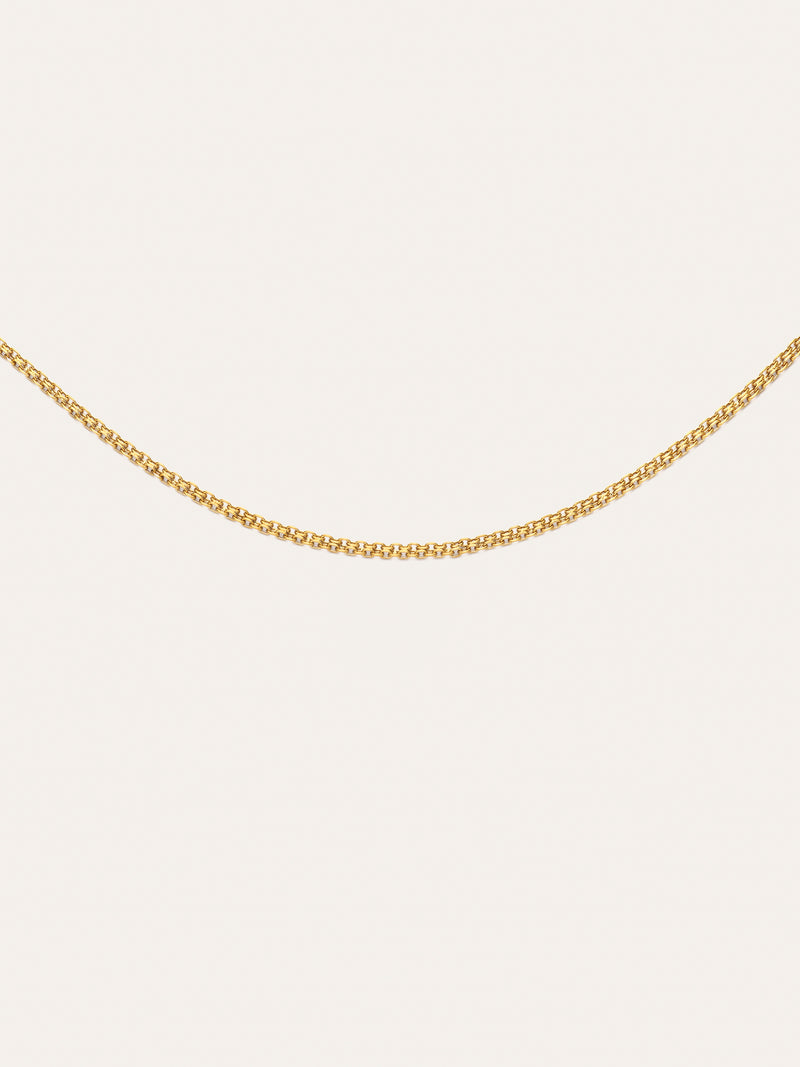 Fine Tape Stainless Steel Gold Necklace