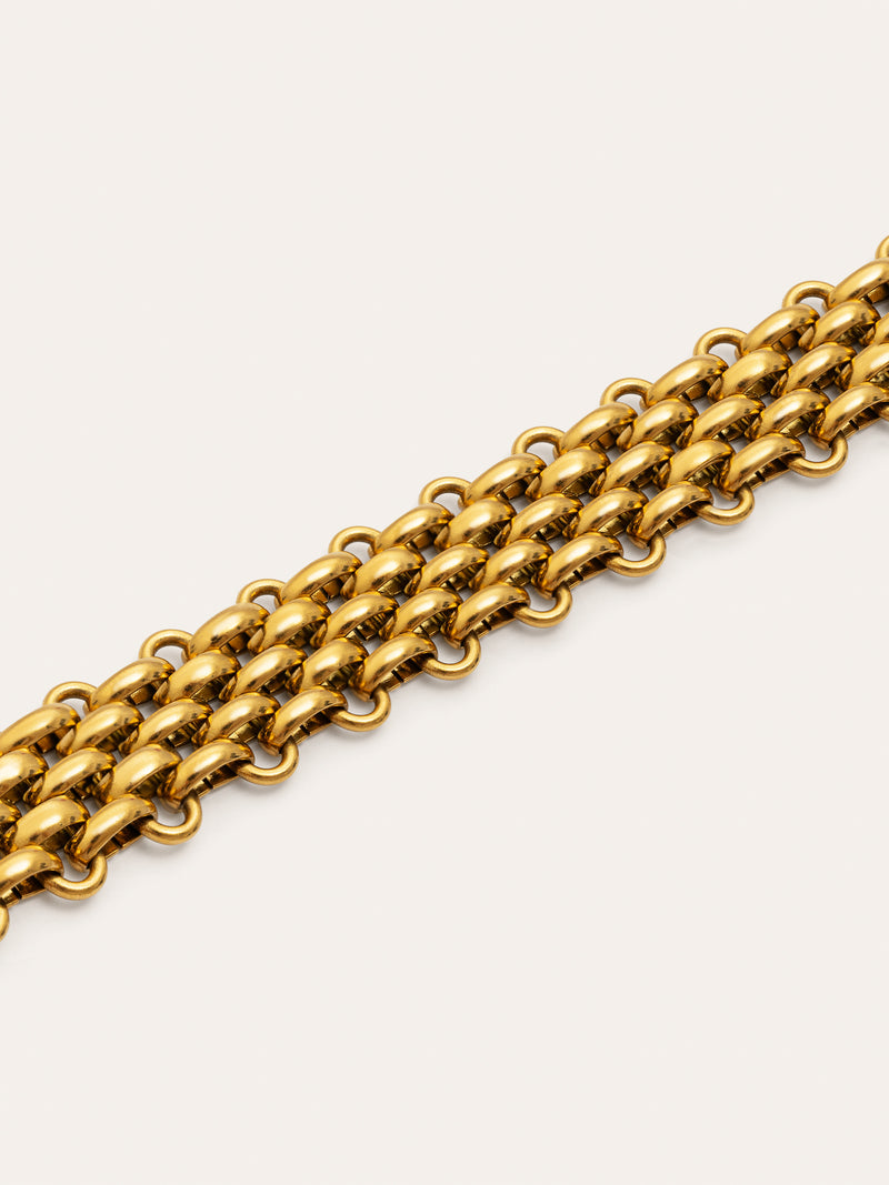 Choker Galea Aço Banho de Ouro