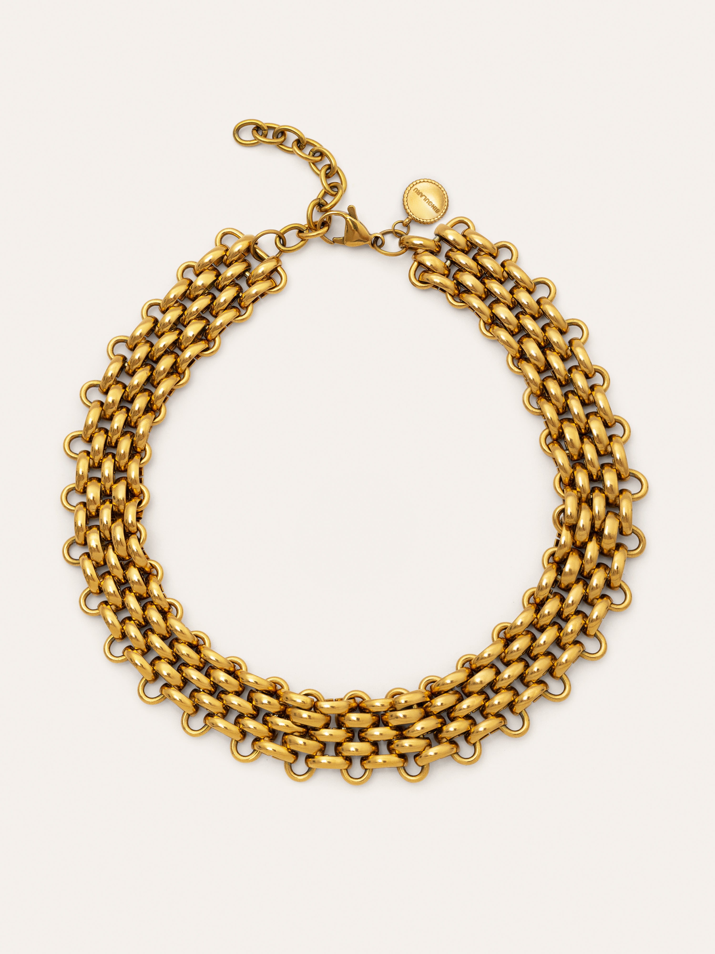 Galea Choker Edelstahl, vergoldet