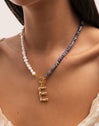 Colar Índigo Pearl Aço Banho Ouro