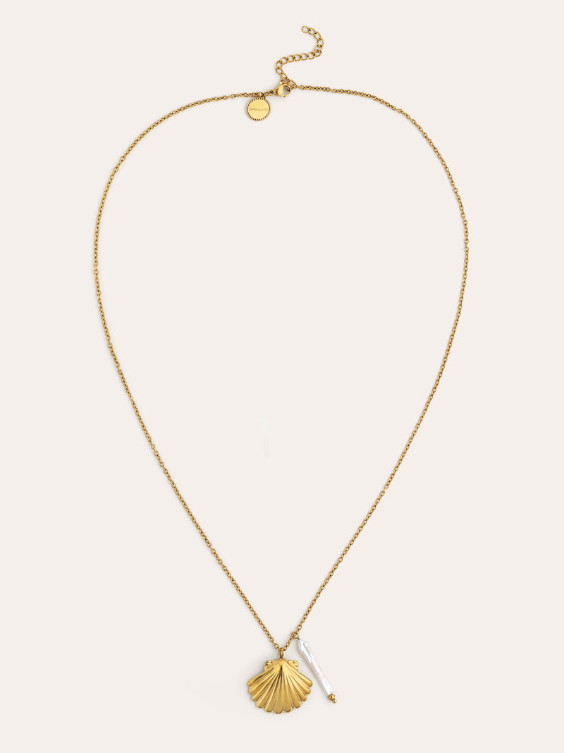 Collar Irida Acero Baño Oro