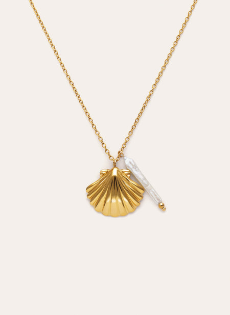 Collar Irida Acero Baño Oro