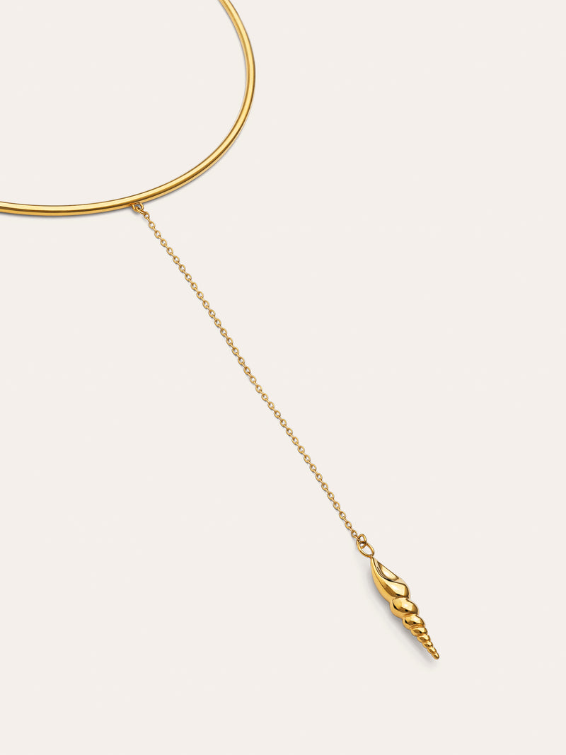 Choker Ítaca Aço Banho Ouro