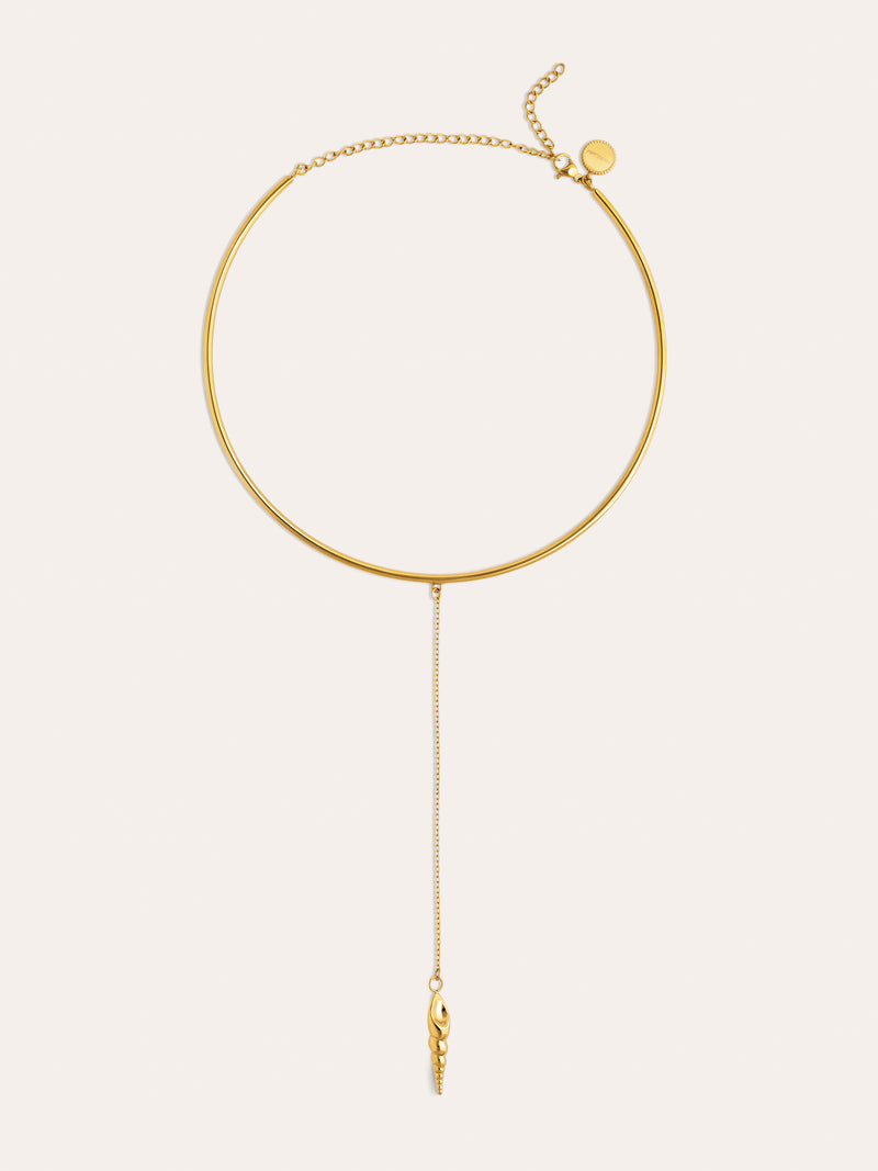 Choker Ítaca Aço Banho Ouro