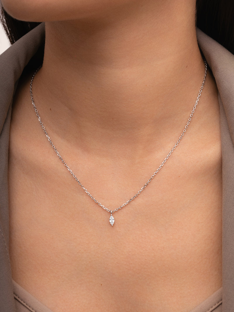 Collar Lágrima Plata