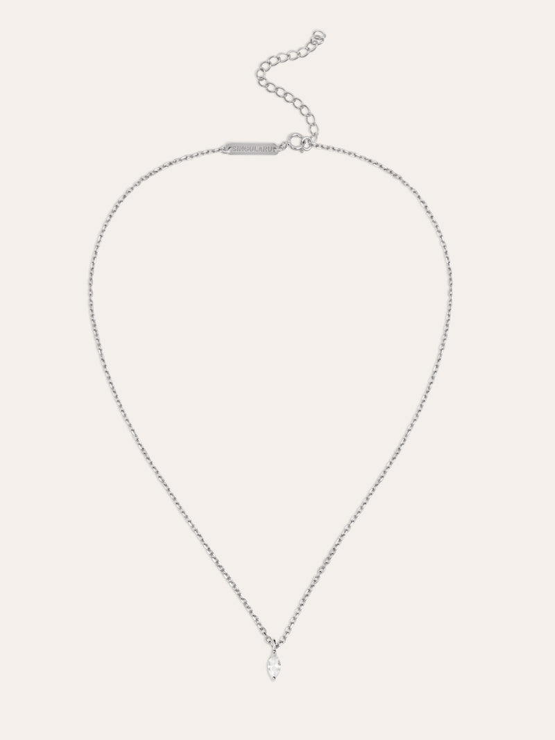 Collar Lágrima Plata