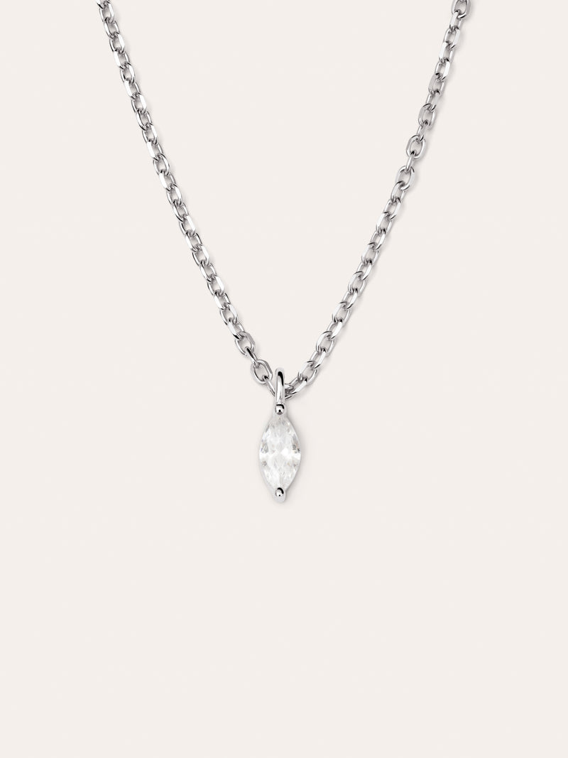 Collar Lágrima Plata