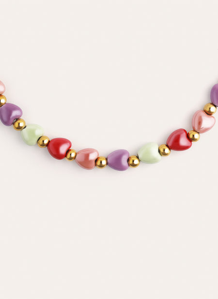 Collar l'Amour à Paris Color Acero Baño Oro