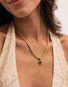 Collar Leti Acero Baño Oro