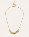 Collar Link Rainbow Enamel Baño Oro - vista 4