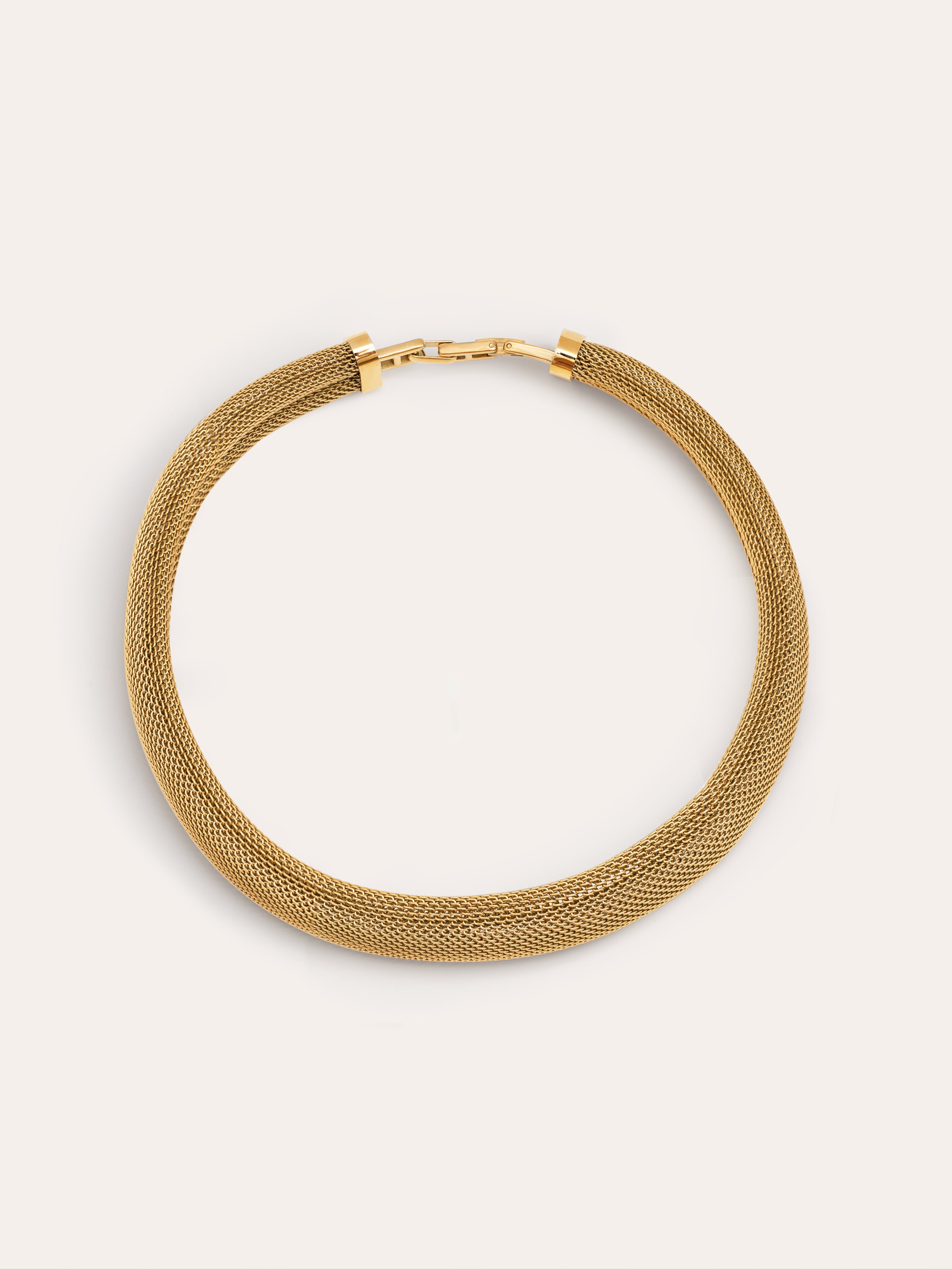 Malla Choker Edelstahl, vergoldet