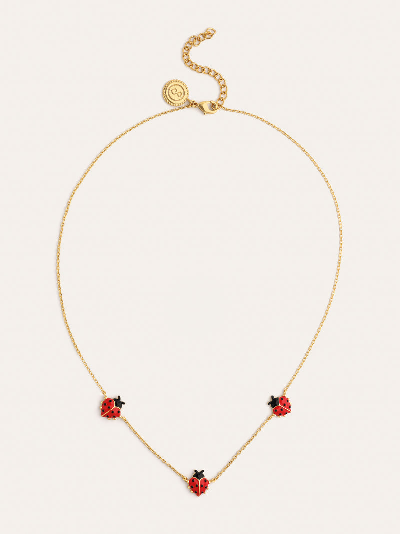 Ladybug Gold Necklace 