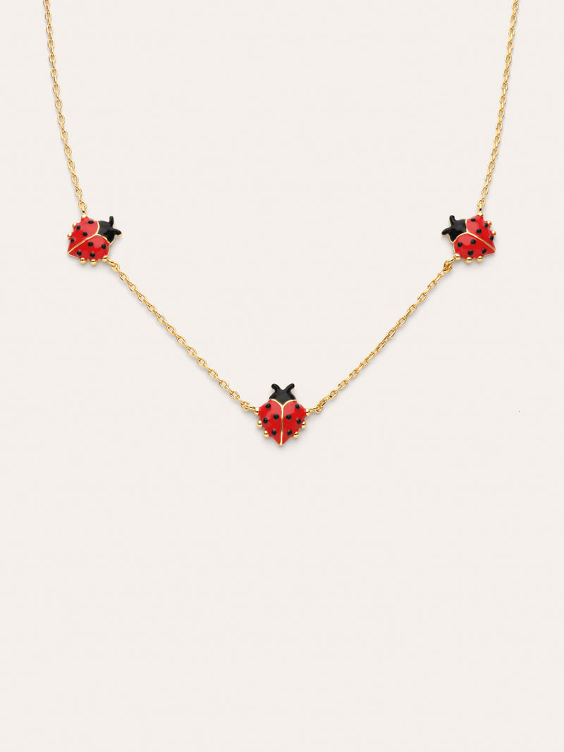 Ladybug Gold Necklace 