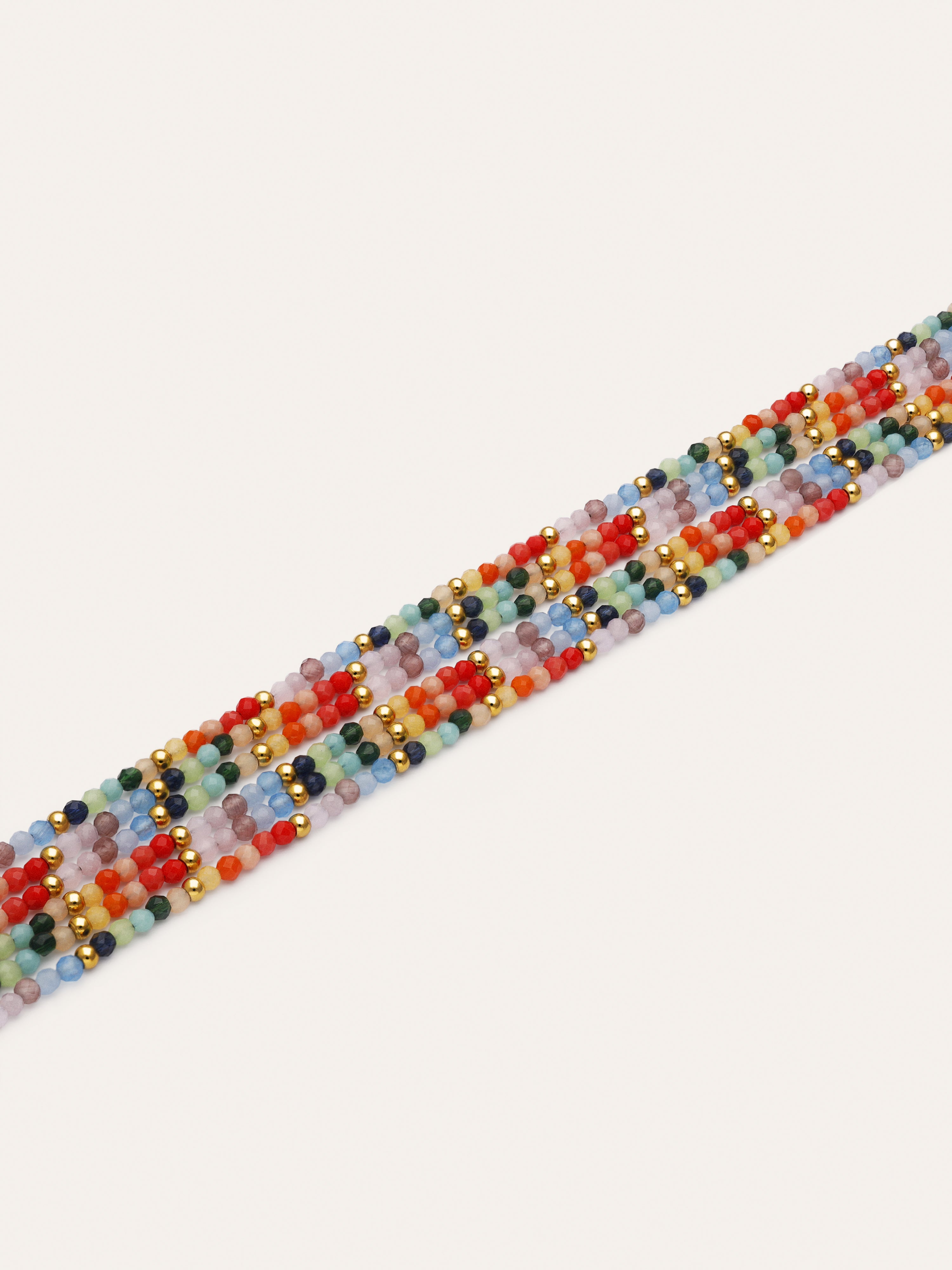 Collar Mawi Colors Acero Baño Oro
