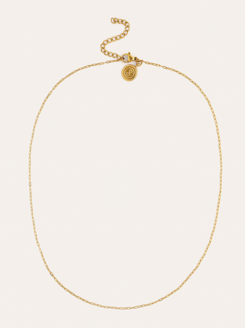 Colar Mini Fine Chic Aço Banho de Ouro