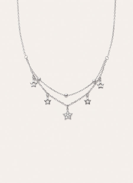 Thousands Stars Halskette, Silber
