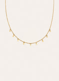 Collar Mini Moons 3mm Acero Baño Oro