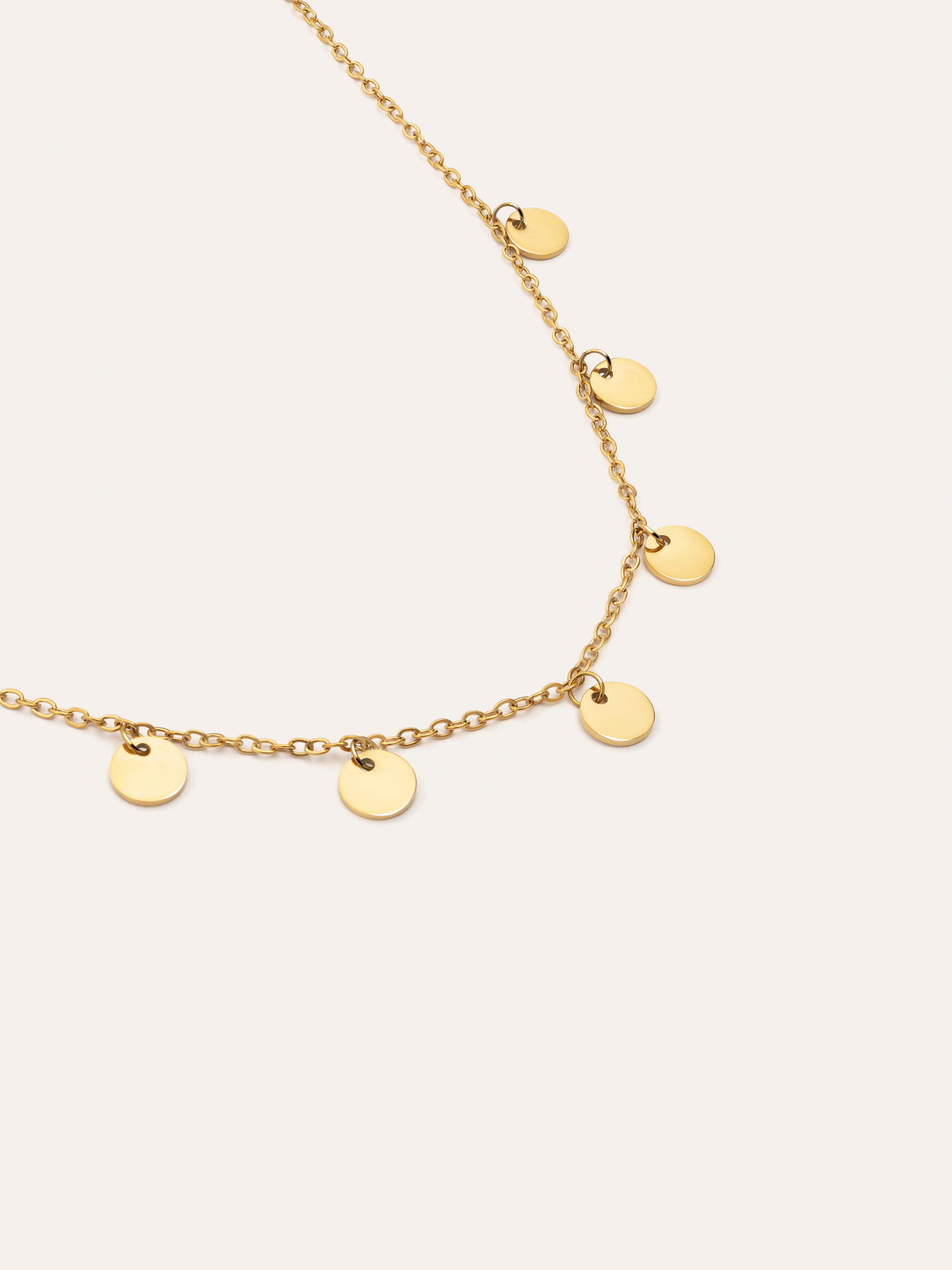 SINGULARU - Collana Mini Medallion Oro - Pendente con SINGULARU - Collana Mini Medallion Oro - Pendente con