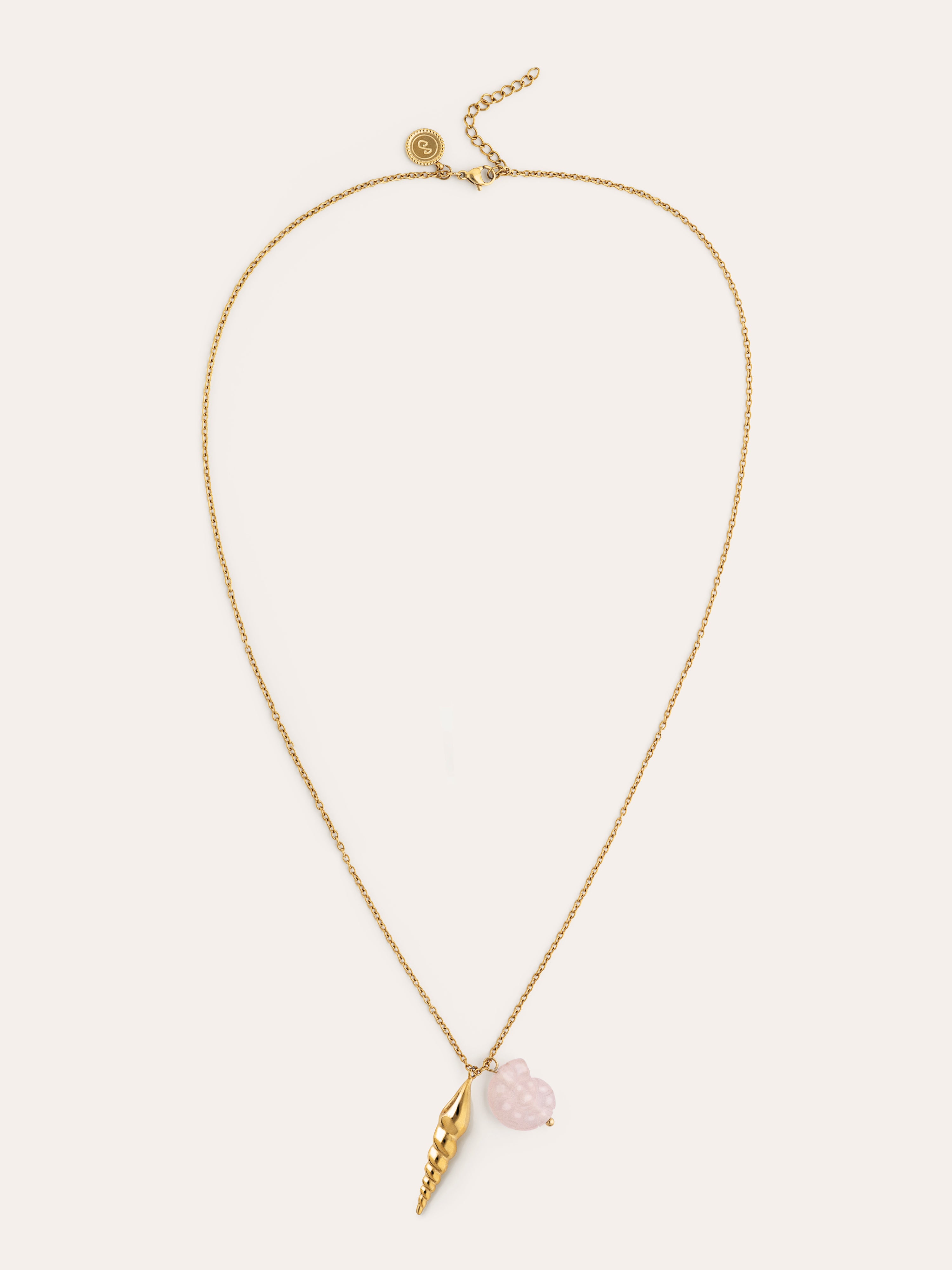 Collar Moana Acero Baño Oro