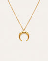 Collar Moonset Acero Baño Oro