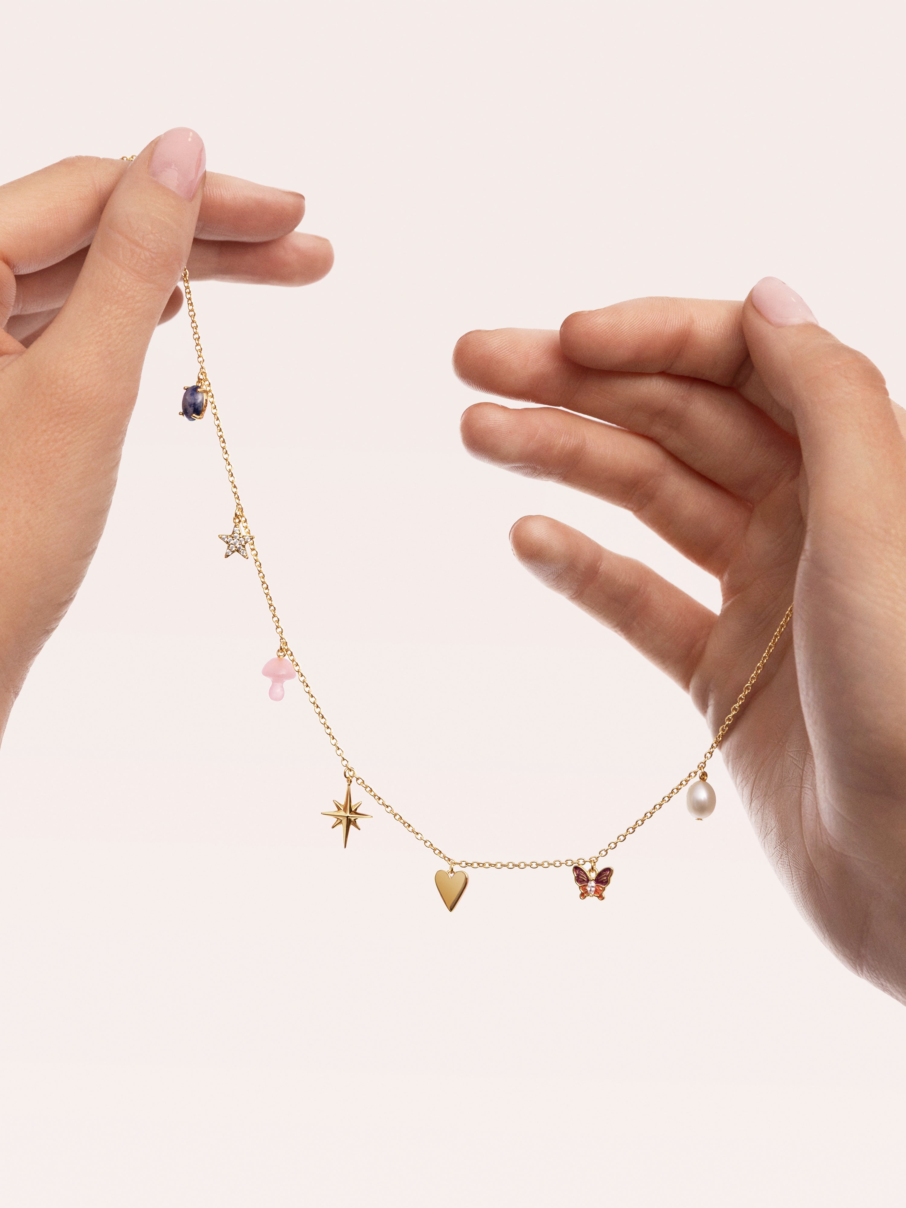 Personalisierte Schulherz Silber Halskette