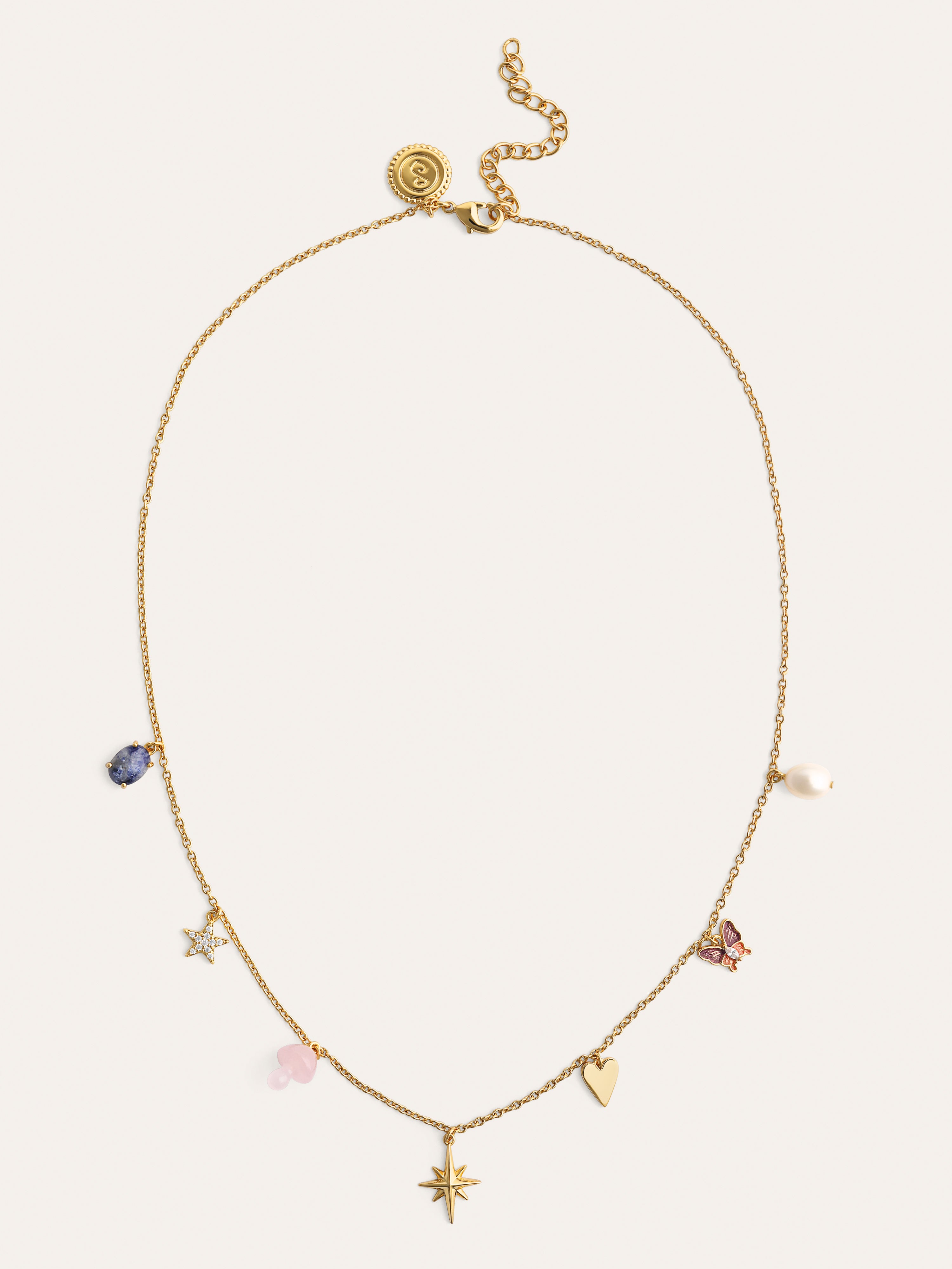 Personalisierte Schulherz Silber Halskette