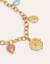 Multicharms Solei Sterling Silver Gold Necklace