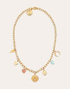 Collar Multicharms Soleil Acero Baño Oro