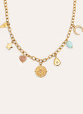 Multicharms Solei Sterling Silver Gold Necklace