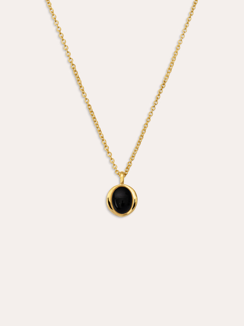 Collar My Onyx Baño Oro