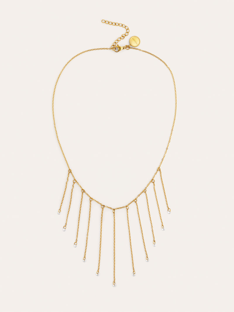 Collar New Clea Acero Baño Oro
