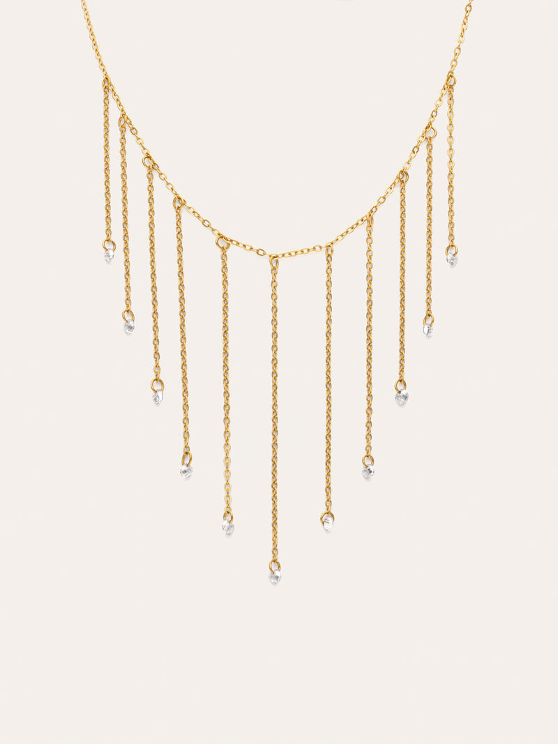 Collar New Clea Acero Baño Oro