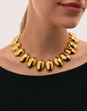 Collier Oceya Acier Plaqué Or