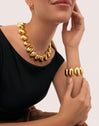 Pulsera Oceya Acero Baño Oro