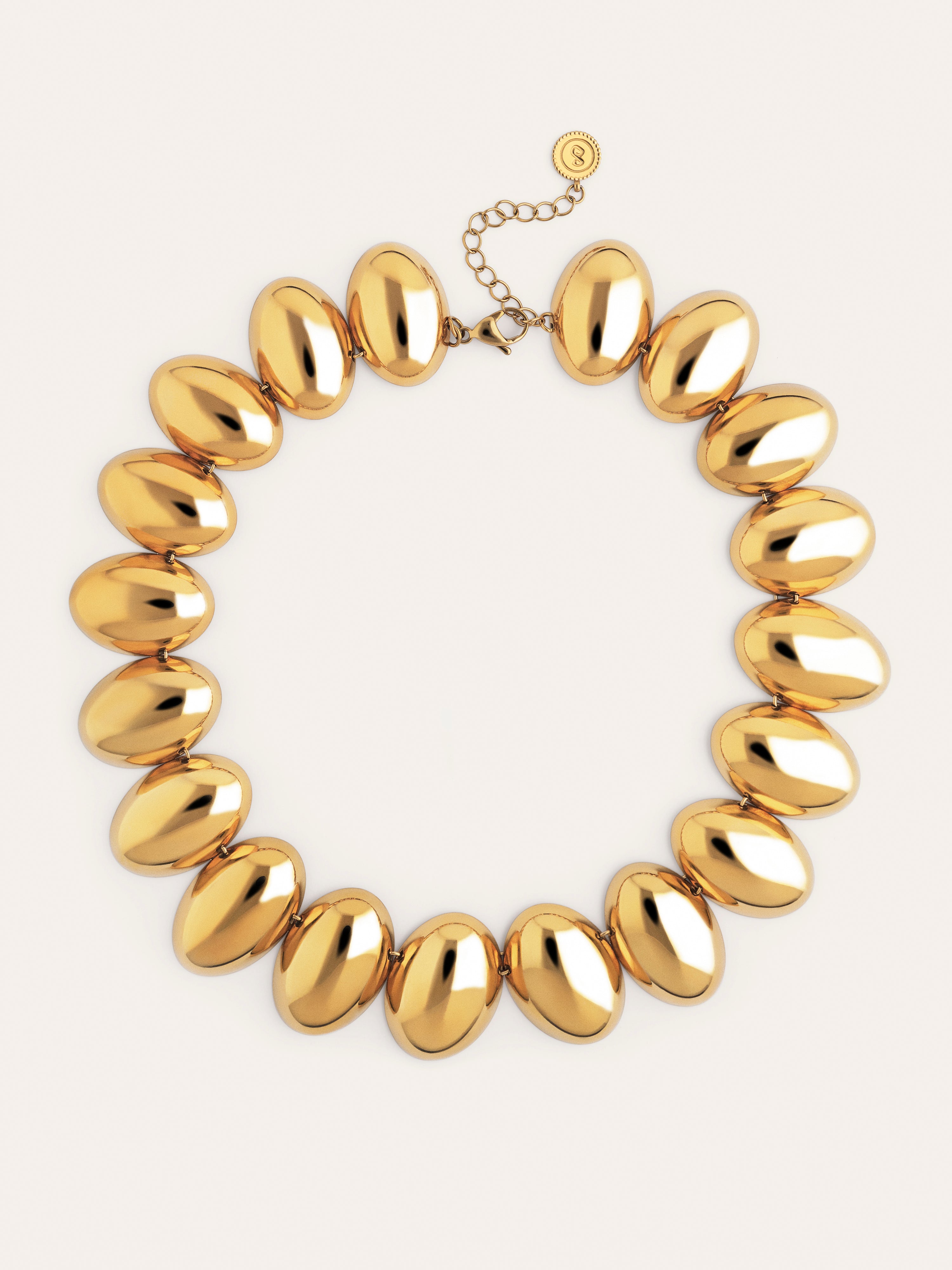 Collier Oceya Acier Plaqué Or