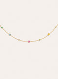 Collar Orbit Multicolor Baño Oro