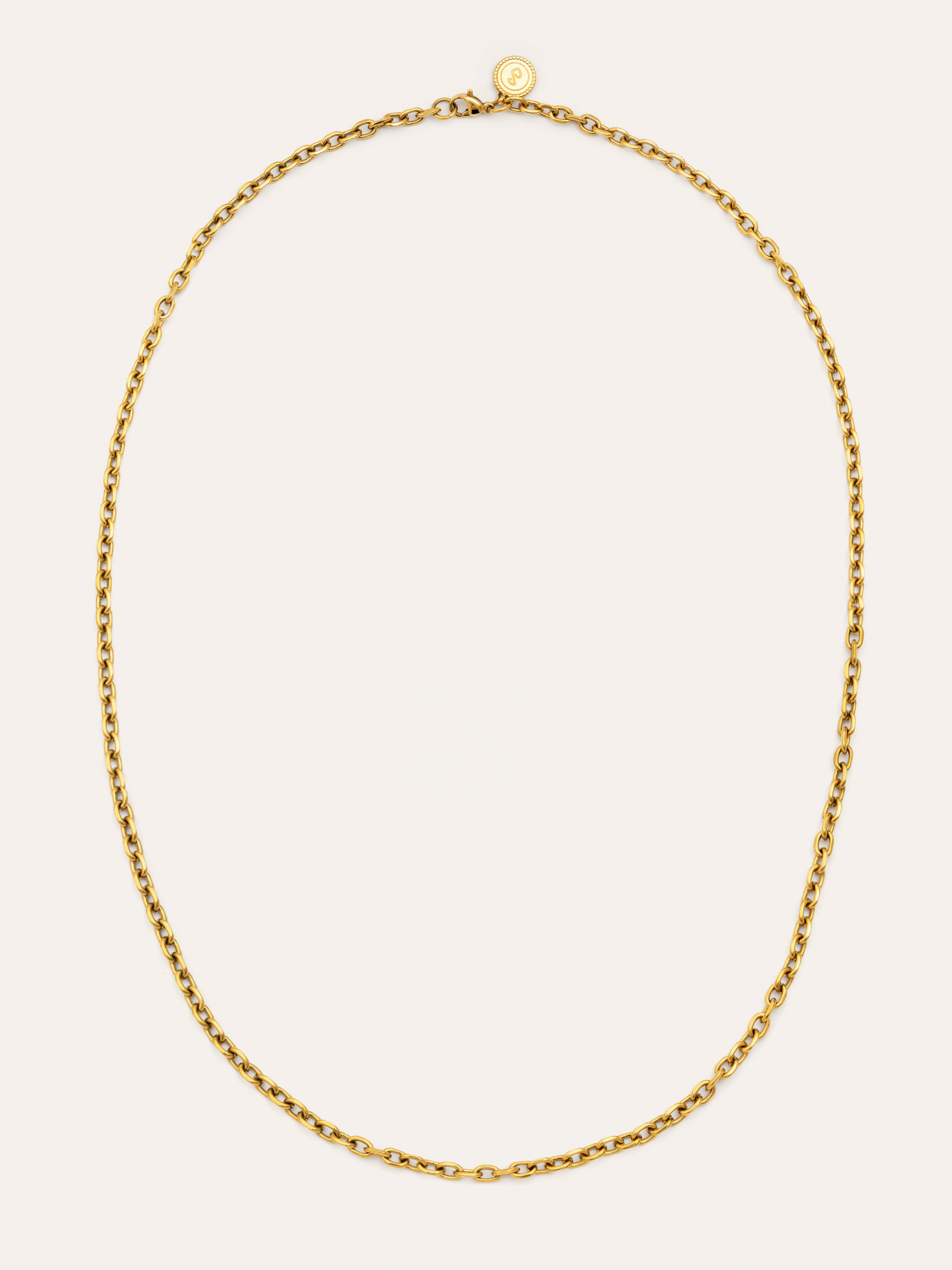 Collar Orla Rope Acero Baño Oro