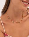Ketting Palmar Colors Staal Verguld met Goud