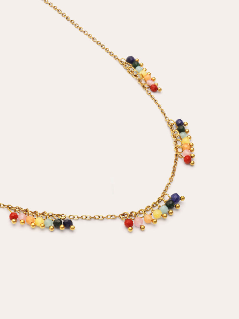 Ketting Palmar Colors Staal Verguld met Goud
