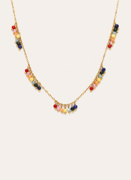 Ketting Palmar Colors Staal Verguld met Goud
