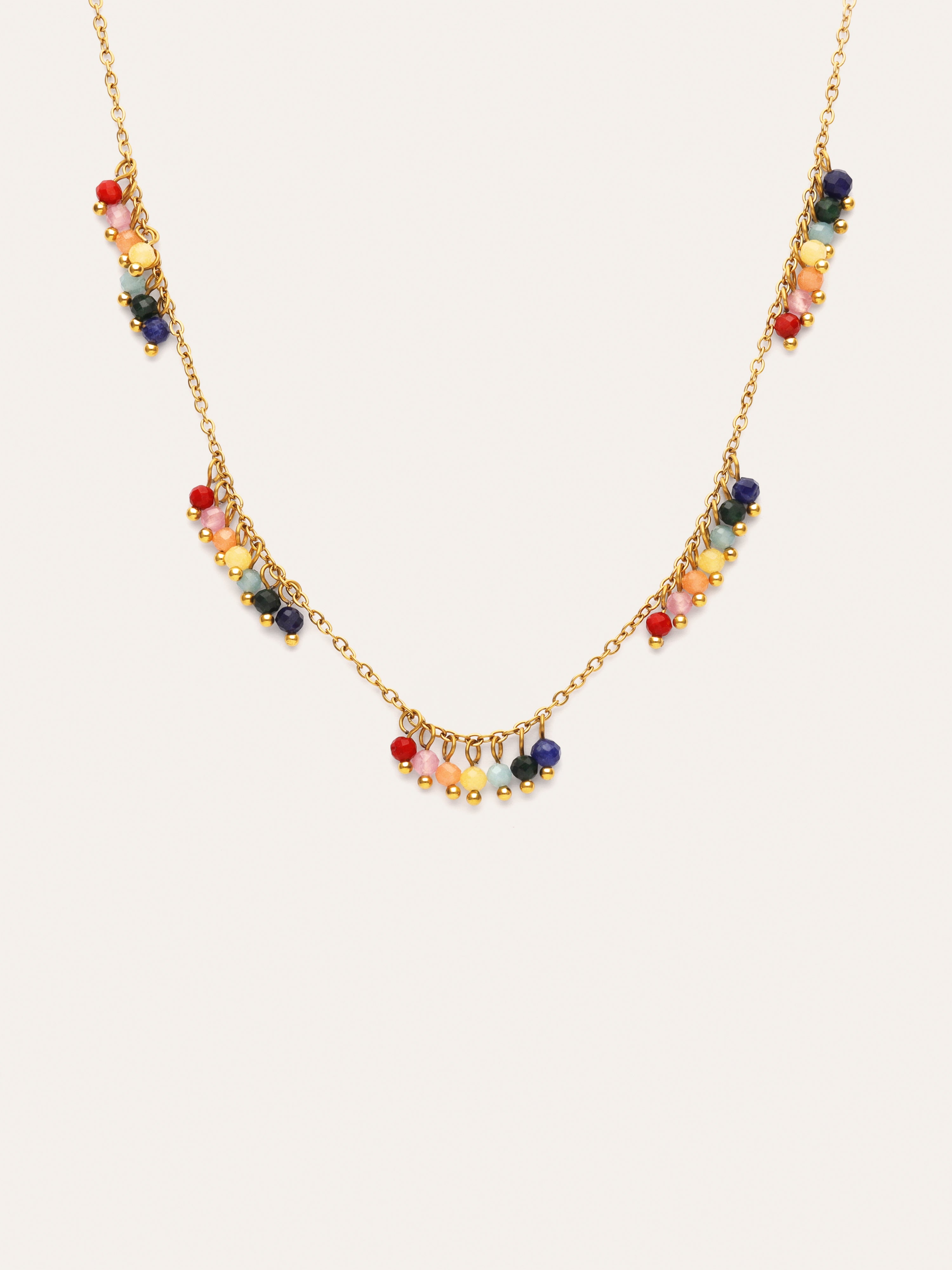 Ketting Palmar Colors Staal Verguld met Goud