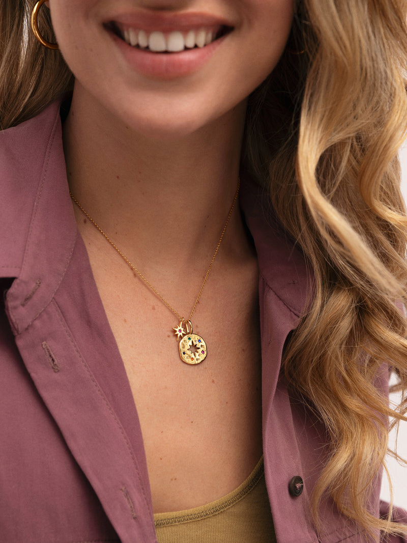 Pack Collier Charm Pour Toi Maman Plaqué Or