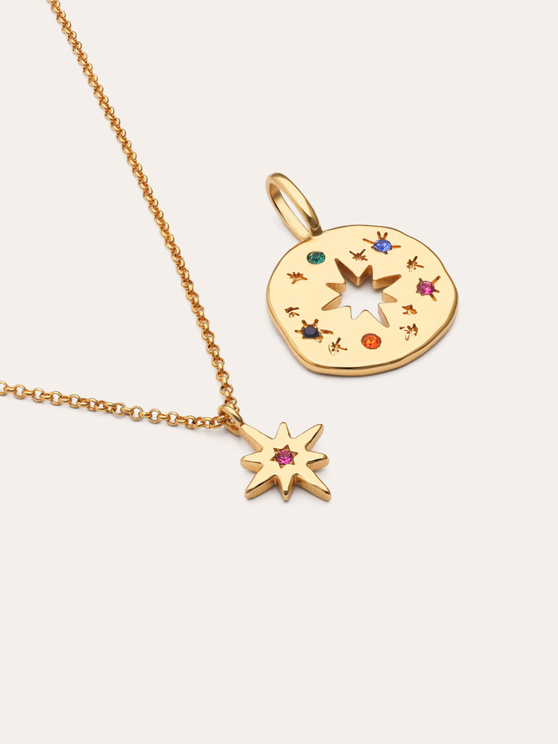 Pack Collier Charm Pour Toi Maman Plaqué Or