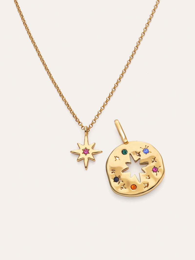 Pack Collier Charm Pour Toi Maman Plaqué Or