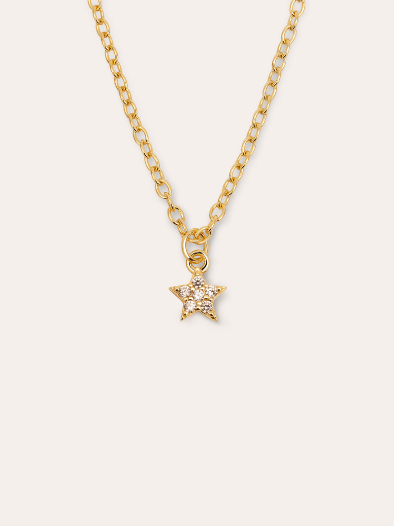 Collana Polaris Star Argento Placcato Oro