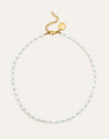 Pompeya Turquoise Stainless Steel Gold Necklace