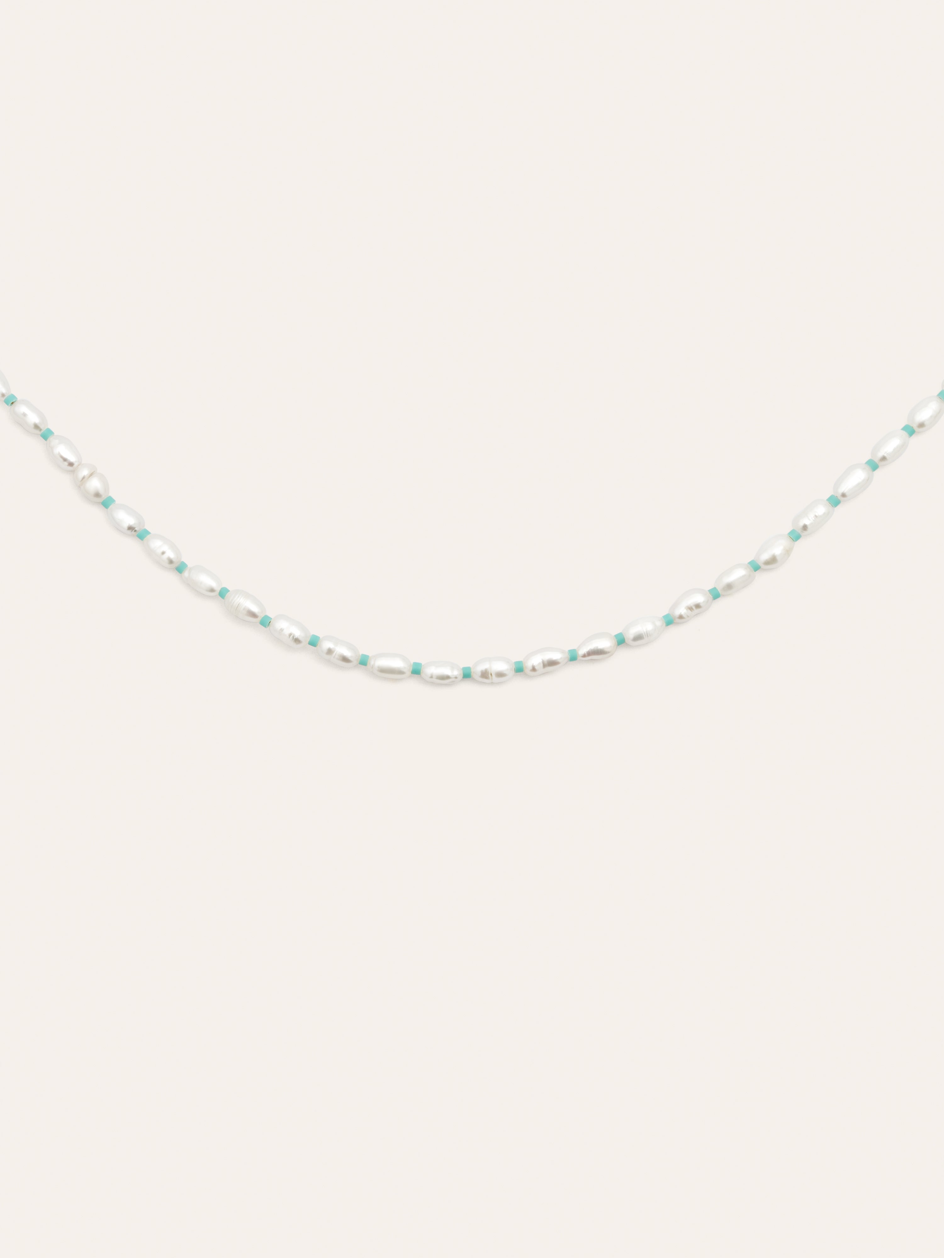 Pompeya Turquoise Stainless Steel Gold Necklace