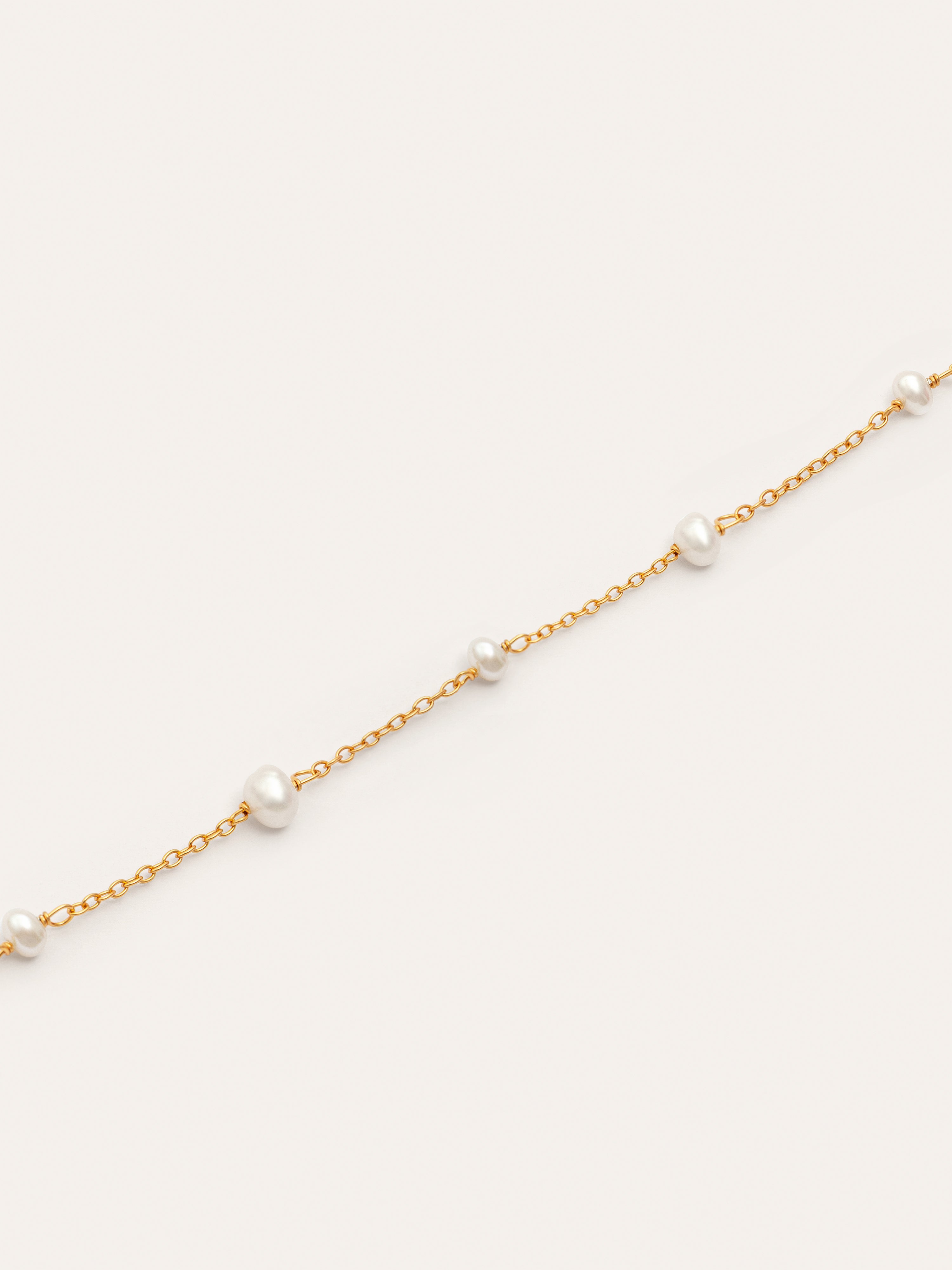 Collar Pearl & Pearls Plata Baño Oro